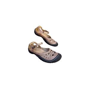 New $95 Women’s 8.5 JBU J Sport Shoes Sandals Cushion Contort Flower Teal Ortho